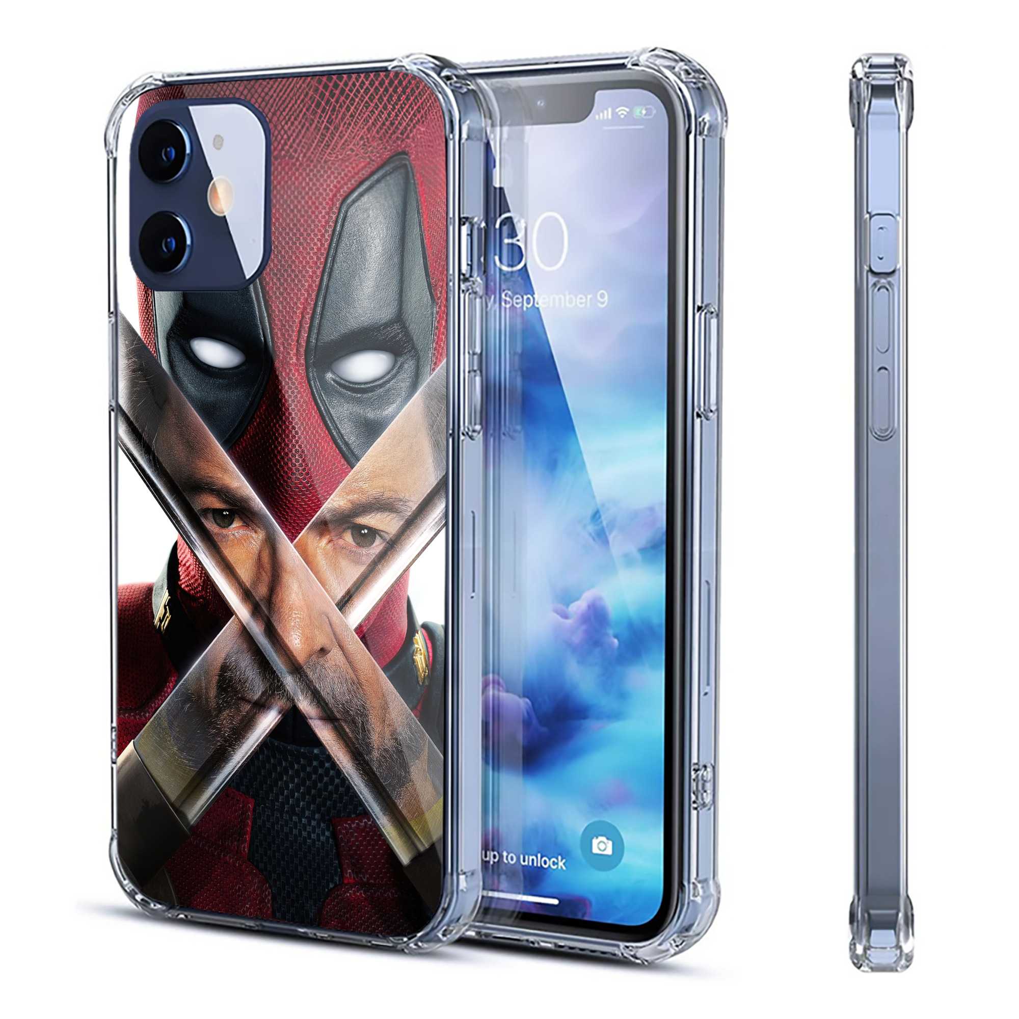 （画像用） Deadpool デッドプール 【iPhone 12シリーズ対応】透明スマホケース（クリアソフトケース）
